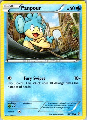 Pokemon | XY - BREAKthrough | Panpour | 41/162 | Normal | NM - Image 1 of 2