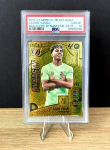 2024-25 Panini Adrenalyn XL Unica Lamine Yamal Balon De Oro Dynasty Gold PSA 10 - Picture 1 of 4