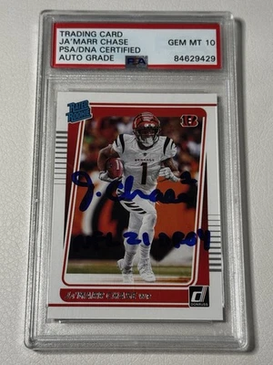 2021 Ja’Marr Chase Auto NFL 21 OROY - Imagem 1 de 3