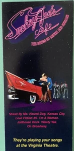 Volantino/Mailer carta 3 pannelli 9X4 Smokey Joe's Cafe The Virginia Theatre Broadway - Foto 1 di 3
