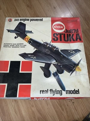 Cox Stuks Ju 87 Control Line .049 Nitro Dive Bomber Airplane - Image 1 of 4