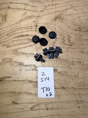 95-98 Nissan 240sx S14 03-08 350z pernos de asiento delantero herrajes 1 lado con cubiertas Foto 1 de 4