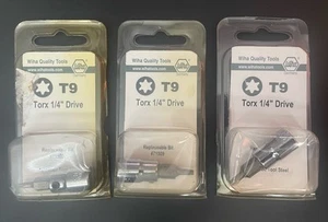 Set 3 prese per punte quadrate singole Wiha 76111 T9 Torx 1/4". Spedizione gratuita - Foto 1 di 3