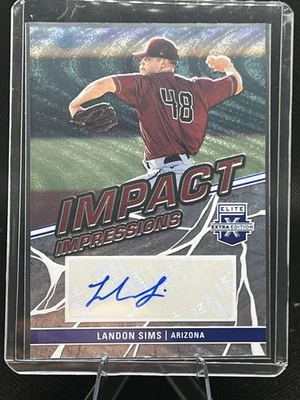 2023 Elite Extra Edition Landon Sims Auto Arizona Diamondbacks #II-LSM Impact - Image 1 of 2