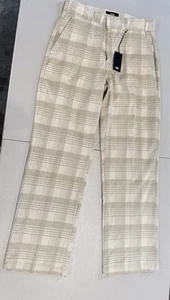 Dickies Plaid Pants Adult Unisex 33x32 Corduroy Alma Light Plaid Cream - Imagen 1 de 11