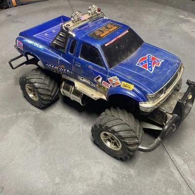 Vintage 1990  Meccano RC Monster Toyota  Truck 4x4 Parts or repair 1/10 scale ? - Image 1 of 4