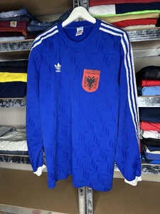 Adidas Vintage 90s Albania KFC Kosova Neuchatel 97 Football Jersey Shirt #14 - Picture 1 of 10