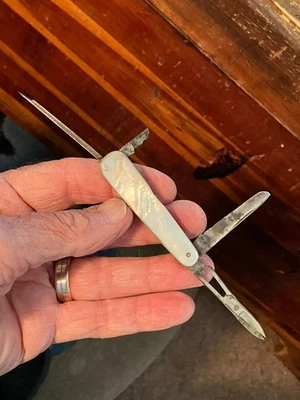 Vntg Remington UMC Made In USA R7364 LOBSTER PEN 4-Blade M o Pearl Pocket Knife - Image 1 of 4