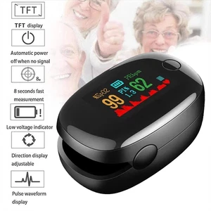 Blutzuckermessgerät LED-Anzeige Fingerspitzen-Oximeter für Erwachsene Senioren - Picture 1 of 14