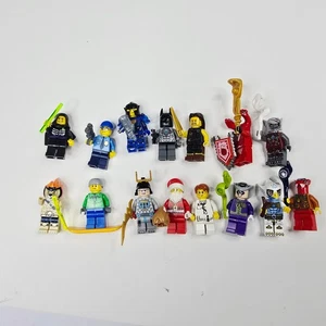 15 LEGO Minifigures Lot Collection Ninjago Batman Police Santa Claus Figures - Picture 1 of 4