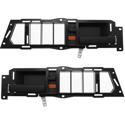 Interior Door Handle For 88-89 Chevrolet C1500 K1500 Set of 2 Black Plastic - Image 1 of 4