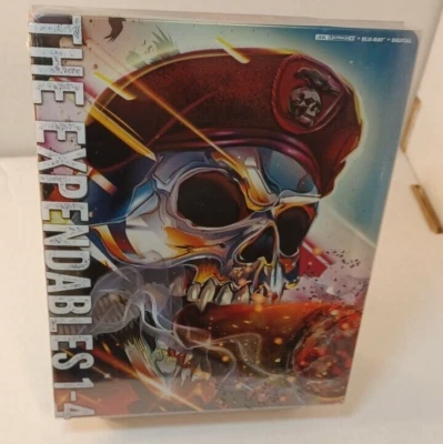 Expendables 4-Movie Collection Steelbook (4K + Blu-ray)-NEW (Sealed)Box Shipping - Image 1 of 4