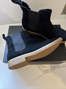 Men’s Black Suede Boots Shoes Size 8 - Picture 1 of 7