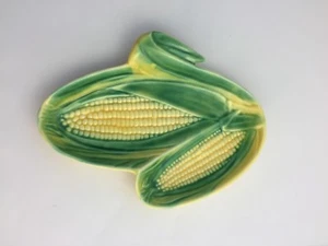 Vintage Vallona Starr California Keramik Maismuster geteilt Relish Schale - Bild 1 von 2