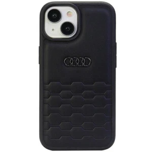 Étui pour Téléphone Portable Coque IPHONE 15 Audi Série Gt Noir Simili Cuir Logo - Photo 1 sur 4