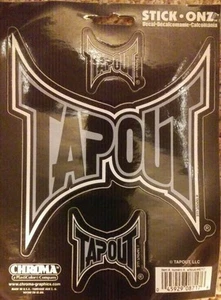 Calcomanía de vinilo Tapout Stick Onz pegatina para ventana de auto o camión MMA croma #8717 - Imagen 1 de 1
