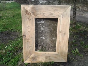 Rustic Reclaimed Wood Driftwood Picture Canvas Photo Frame Christmas gift ECO - Picture 1 of 4