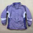 Columbia Core Interchange Womens Size Large Full Zip Hooded Purple/ Blue Jacket