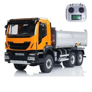 Hydraulic 1/14 RC Assembled 6x6 Dump Truck 2-speed Gearbox Tipper I6S Controller - Picture 1 of 12