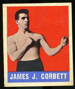 1948 Leaf Boxing #55 JAMES CORBETT Gray Back Heavyweight Champion - Picture 1 of 1