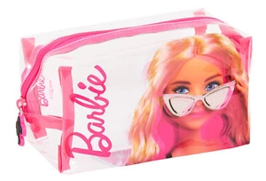 Barbie transparente Kosmetiktasche für Mädchen Damen transparent Kosmetiktasche Federmäppchen - Bild 1 von 12