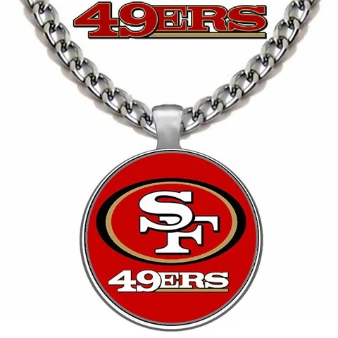 San Francisco 49ers Mens Womens 24" Stainless Steel Chain Pendant Necklace D5 Cover