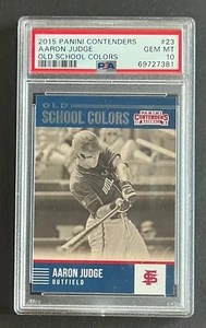 2015 Panini Contenders Old School Colors #23 Aaron Judge PSA 10 - Picture 1 of 2