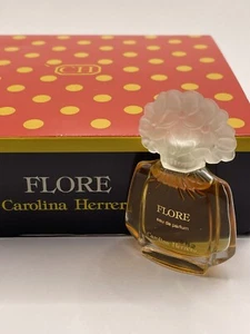 FLORE Mini By Carolina Herrera Eau de Parfum .13 oz - VINTAGE Collectible *NEW - Picture 1 of 5