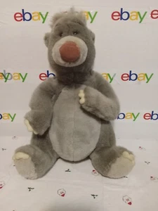 Jungle Book BALOO Plush Bear 16" Gray Walt Disney Company 1990s Vintage - Picture 1 of 3