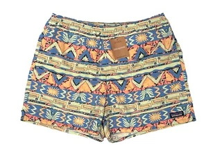 NWT Kid's PATAGONIA Baggies 5" Shorts High Hopes  Geo Salamander Green Size M - Picture 1 of 5