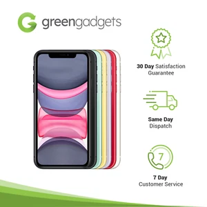 Apple iPhone 11 64GB 128GB 256GB Black Green Yellow Red White Purple - Good - Picture 1 of 3