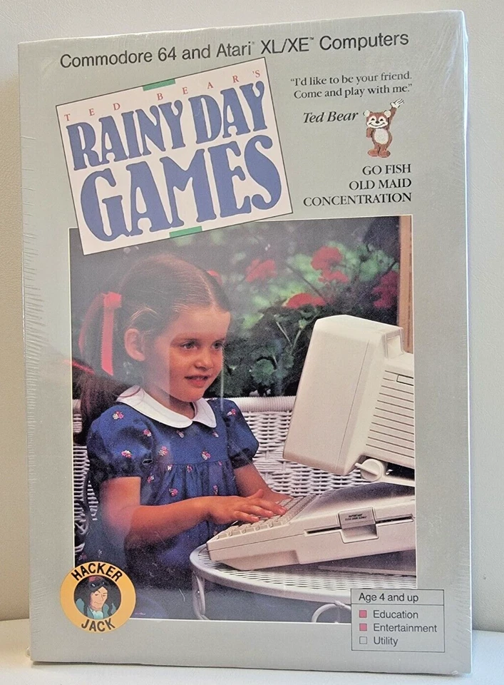Rainy Day Games by Baudville; Atari 400/800/XL/XE; Disk; New In Box - Image 1 of 4