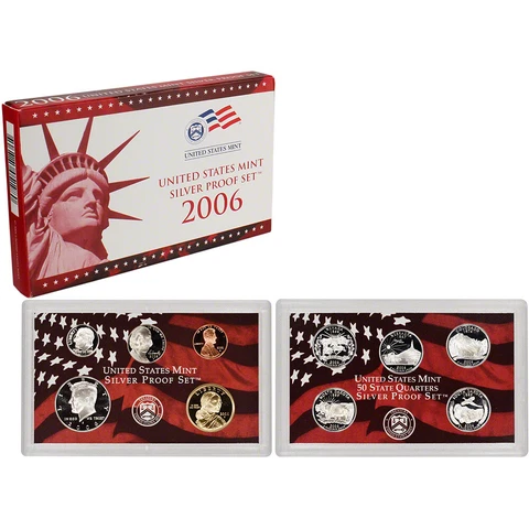 2006 S US Mint Silver Proof Set in OGP Cover