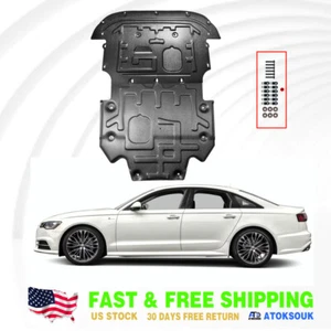 2Pcs For Audi A6 2012-2018 Under Engine Splash Guards Front Engine Mud Flaps - Picture 1 of 13