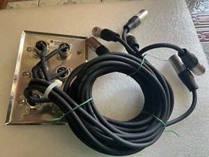 Leviton 1D48CO plate with Audio cables attached. - Afbeelding 1 van 9