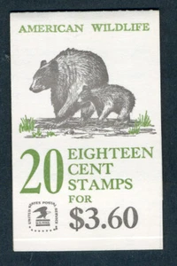 1987 US stamp booklet: American Wildlife;SC#BK137, 20X 18C; MNH; Face value=$3.6 - Picture 1 of 2