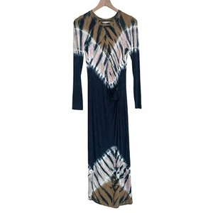 YOUNG FABULOUS & BROKE Bennet Long Sleeve Ombre Tie Dye Dress Bodycon Size S - Picture 1 of 12