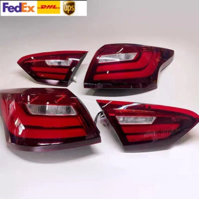 Red 2012-2014 Ford Focus Sedan SEQUENTIAL LED Tube Tail Lights Lamps - Image 1 of 2