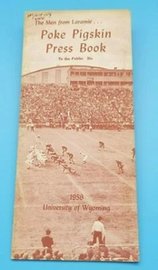 WYOMING COWBOYS - COLLEGE FOOTBALL MEDIA GUIDE - 1956 - NEAR  MINT - Picture 1 of 1