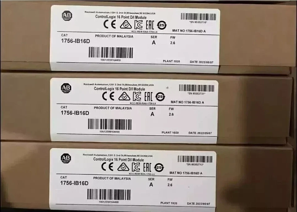 New Factory Sealed AB 1756-IB16D /A ControlLogix 16 Point Input Module 1756IB16D - Image 1 of 1