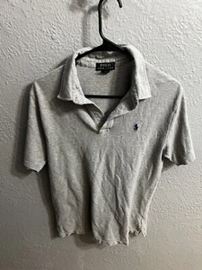 Polo Ralph Lauren Boys Gray Polo Size XL 18-20 - Picture 1 of 8