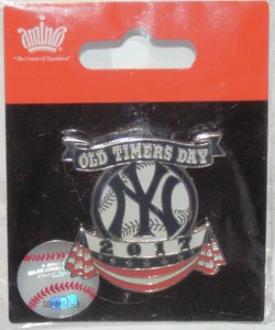 2017 NEW YORK YANKEES OLD TIMERS DAY AMINCO MLB PIN YANKEE STADIUM BUNTING LOGO - Picture 1 of 1
