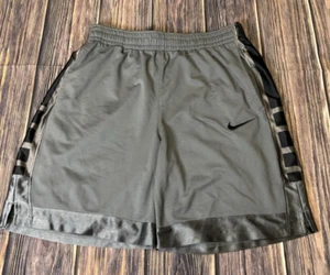 Nike Boys Smoke Grey Dri-Fit Elite Basketball Shorts Size L DD2406-084 - Picture 1 of 16