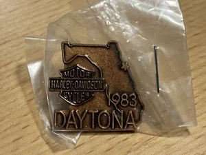 Vintage Harley Davidson 1983 Daytona Bike Week Pin New in Package -- 4094 - Imagen 1 de 3