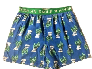 Vtg AMERICAN EAGLE AE Mens "Hung Low" Cotton Boxer Shorts sz S Underwear - Picture 1 of 9