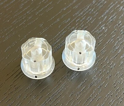 Perillas de clon Moog transparente epoxi punto negro con tornillo de fijación Foto 1 de 4