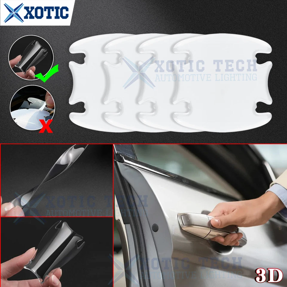 Película adhesiva transparente Scotchguard cuenco manija puerta 3D 4 piezas para Toyota 2000-2021 Foto 1 de 4