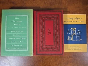 Five Christmas Novels By Charles Dickens, 1939 W/Slipcase Vintage Book - Picture 1 of 14