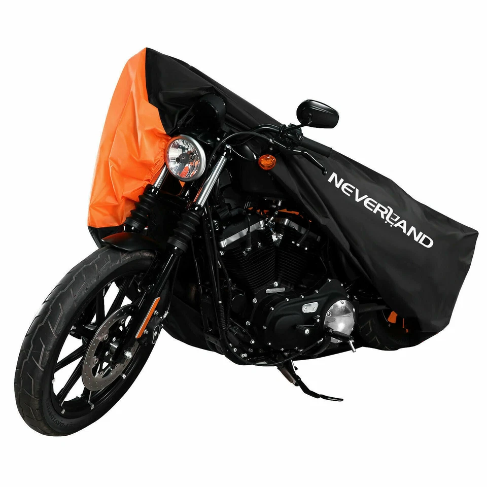 XL Motorcycle Cover Bike Waterproof Outdoor Orange for Kawasaki Klr250 Klr650