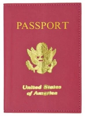 Organizador de pasaporte de cuero de viaje con soporte para tarjeta ¡Cubierta protectora billetera!! Foto 1 de 4